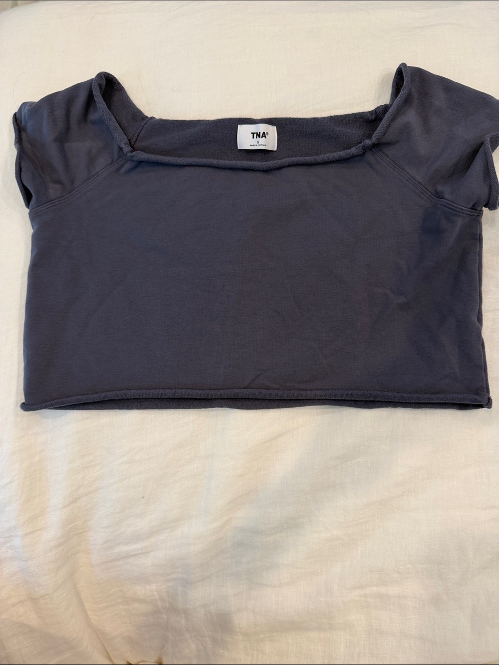 TNA Aritzia Cropped Cap Sleeve Tee Shirt  Size S